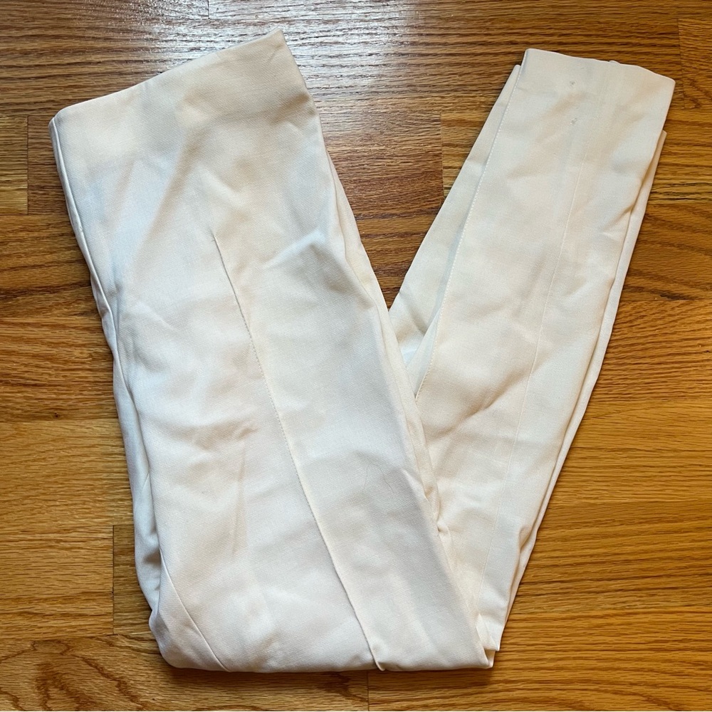 AKRIS cream wool pants size 8